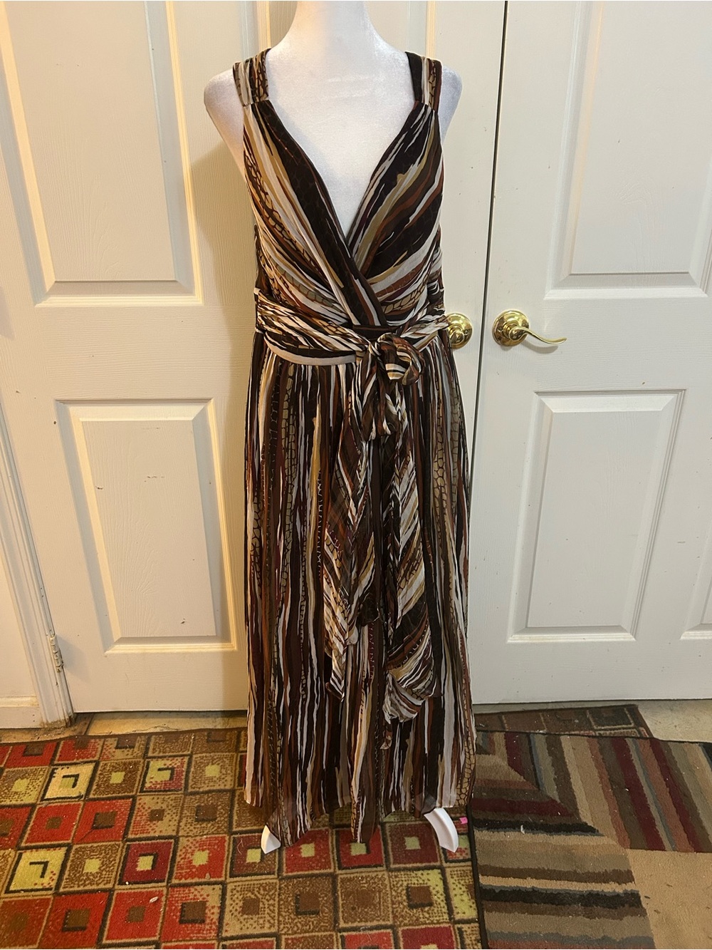 Signature by Robbie Bee silk dress, size 14W